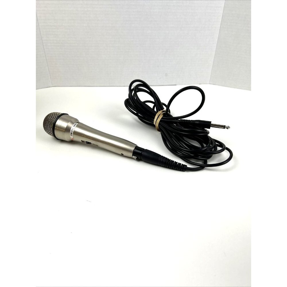 JWL Dynamic Cardioid Microphone DM-203 600 Ω With CL Mike Cord Working (READ)